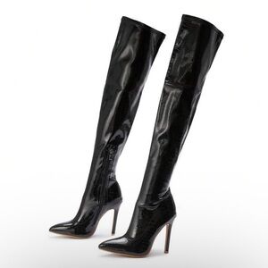 Over the Knee Leather Boots